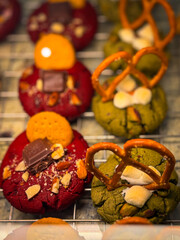 Many type of cookie in the bakery shop