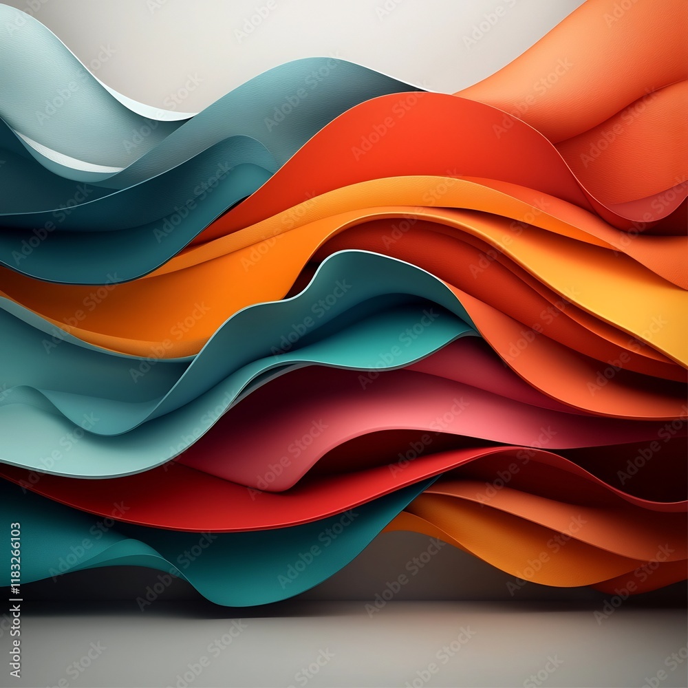 Poster mesmerizing marble effect display surface exhibiting a mesmerizing abstract pattern of undulating cu