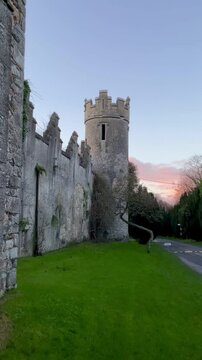 Ruins of a medieval castle. Howth castle İrlanda Dublin