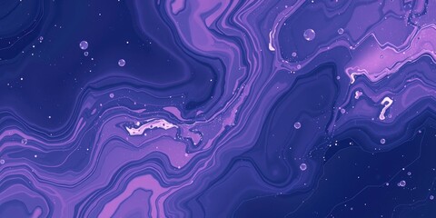 Fototapeta premium Abstract Purple and Indigo Swirling Liquid Marble Texture Background