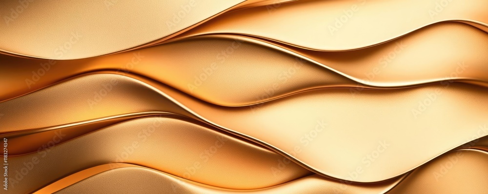Poster gold abstract background concept. abstract wave pattern in warm golden tones for artistic and creati