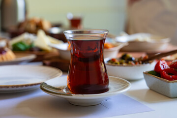 Traditional Colorful Turkish Breakfast Photo, Üsküdar Istanbul, Turkiye (Turkey)