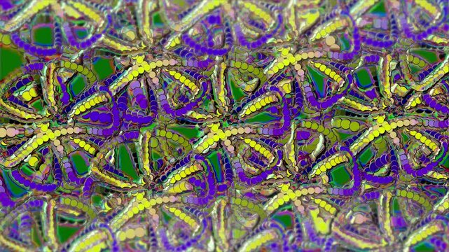 3D Moving Background Animation of Particles and Lines 04. 4K