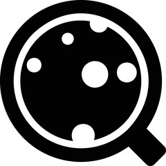 Fototapeta premium Simple vector icon cup top view