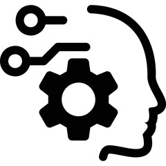 Simple vector icon artificial intelligence