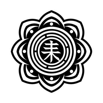 Karuna sign icon in filled style