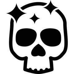Simple Vector Icon Skull