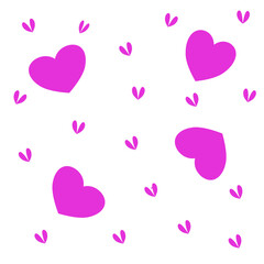 Seamless background with hearts. Beautiful heart background for valentine festival. Backdrop wallpaper concept. Geometry shape abstract tie-dye wallpaper.