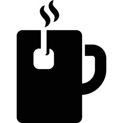 Simple vector icon tea mug