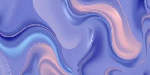 Obraz premium Abstract Pastel Swirls A Serene Background of Fluid, Wavy Shapes in Soft Blue and Pink Hues