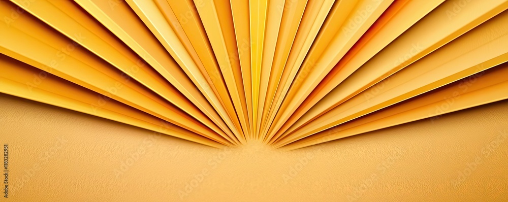 Poster gold abstract background concept. radiant abstract design featuring layered paper in warm golden hue