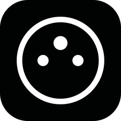 Simple vector icon socket