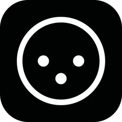 Simple vector icon socket