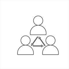 Human interaction Icon set. for UI designs. vector illustration. EPS 10/AI	
