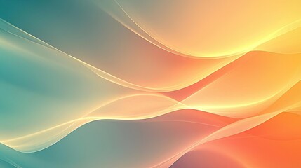Obraz premium Scenery abstract background idea. Abstract colorful waves creating a modern and vibrant design background.