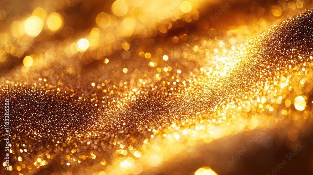 Poster Gold abstract background concept. Shimmering golden texture reflecting light in a mesmerizing display of warmth and beauty.