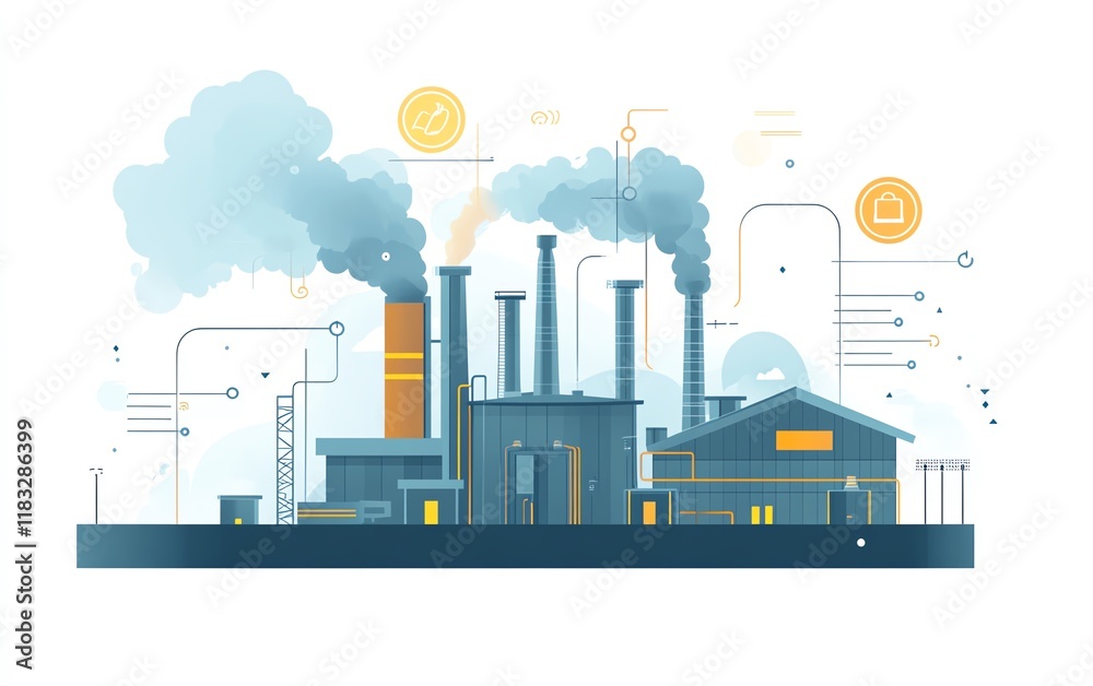 Aufkleber imagine a global digital network supported by sustainable energy, innovative cloud platforms, and se