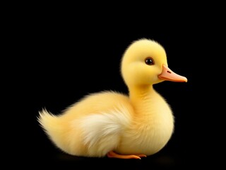 Obraz premium Baby cute duck cartoon 3d cartoon illustration