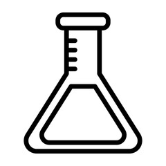 Beaker Vector Line Icon Design