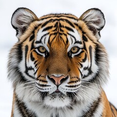 Naklejka premium Tiger animal isolated on white background