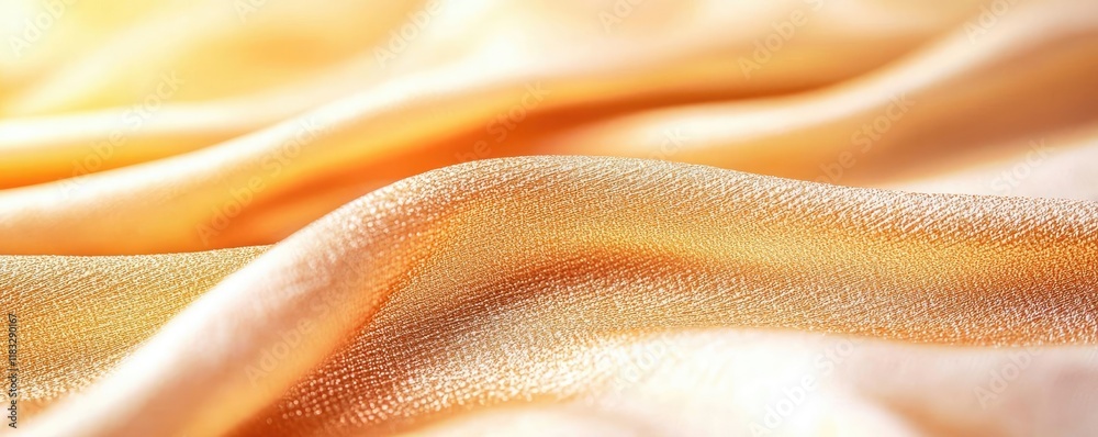 Aufkleber gold abstract background concept. soft golden silk fabric creating elegant, smooth waves under gentl