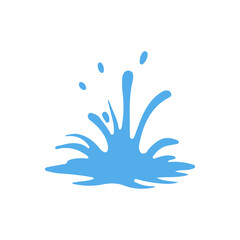 Blue Water Splashing