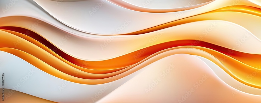Aufkleber Scenery abstract background idea. Abstract wavy background with warm colors blending together seamlessly for design.