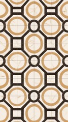 Fototapeta premium Chinese arts tile pattern home decor.