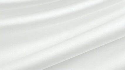Fototapeta premium Smooth, Pure White Fabric Drape for Design Inspiration