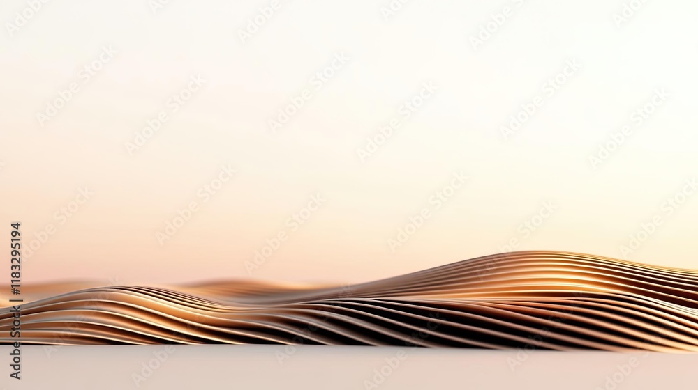 Poster Scenery abstract background idea. Abstract landscape with flowing lines and soft colors, evoking a serene atmosphere.