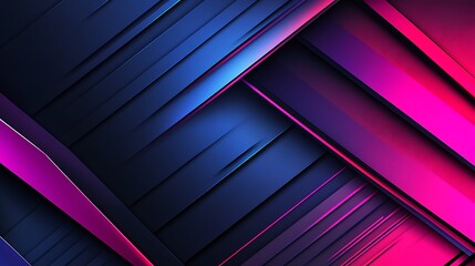 Obraz premium Abstract Diagonal Lines In Vivid Blue And Pink Hues