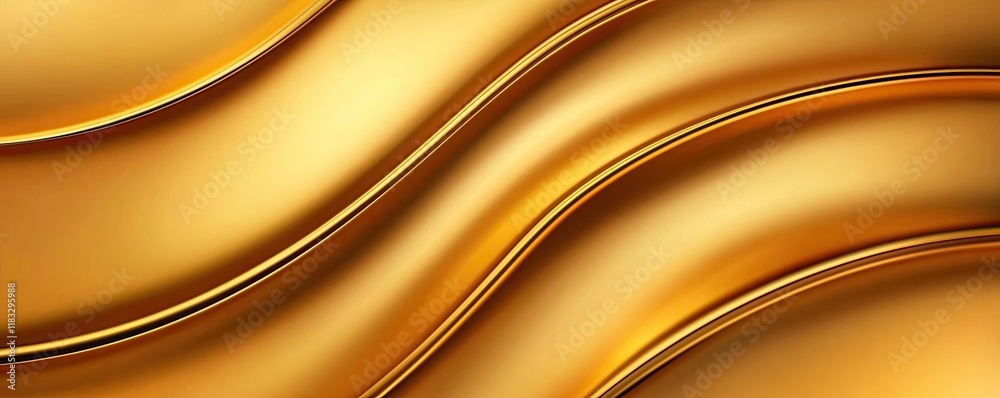 Aufkleber Gold abstract background concept. Elegant golden abstract background with smooth wave patterns and rich texture.