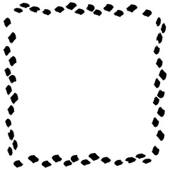 Fototapeta premium 筆タッチのフレームのイラスト