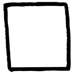 筆タッチのフレームのイラスト