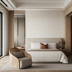 Modern Minimalist Bedroom Interior Design With Neutral Tones