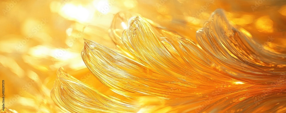 Poster Gold abstract background concept. Stunning abstract golden texture with flowing patterns and light reflections.