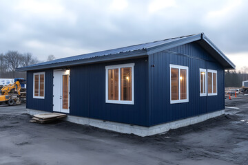 Building from sea containers. Urban architecture. Premises from cargo containers. House Building from cargo containers. architecture
