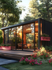 Building from sea containers. Urban architecture. Premises from cargo containers. House Building from cargo containers. architecture
