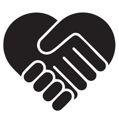 Hand drawn doodle love heart. Continuous seamless line art drawing