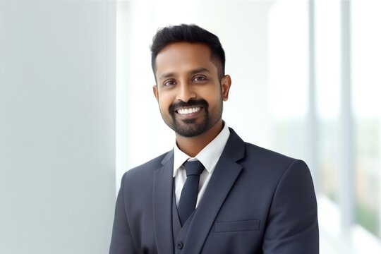 Indian man smile portrait person.