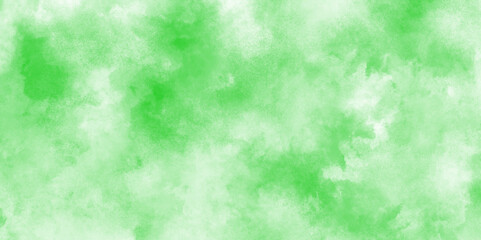 Abstract green color clouds background, Vibrant clear green texture with puffy and blurry natural clear clouds, grunge light mint green watercolor background clouds texture backdrop.