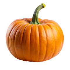 Obraz premium Whole pumpkin isolated on transparent background