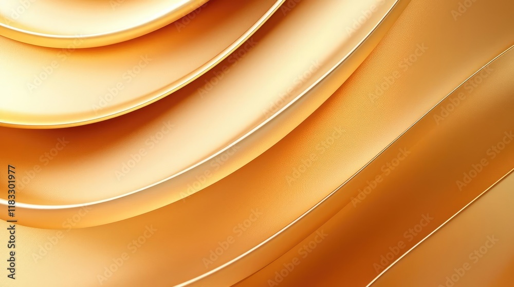 Poster gold abstract background concept. elegant golden abstract waves with smooth curves and a luxurious t
