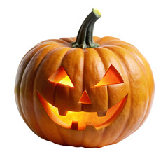 Halloween pumpkin isolated on transparent background
