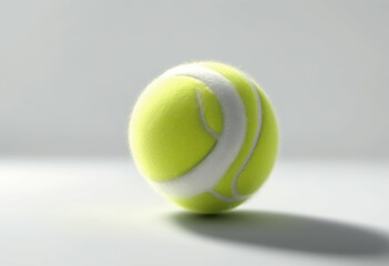 3d tennis white ball olated sport equipment yellow background bright circle close closeup competition competitive game leisure macro object racket