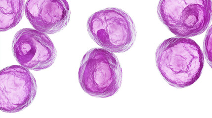 Obraz premium Abstract representation of aging cells, depicting the gradual decline and transformation of biological structures over time, symbolizing the natural process of cellular deterioration and renewal