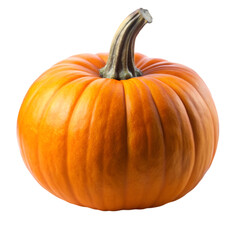 Obraz premium Whole pumpkin isolated on transparent background