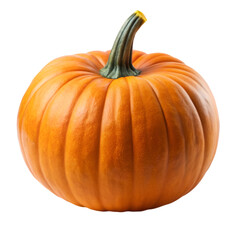 Obraz premium Whole pumpkin isolated on transparent background