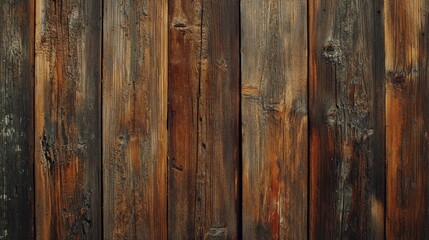 Fototapeta premium Rustic Weathered Wooden Texture Background: Dark Brown and Gray Aged Planks