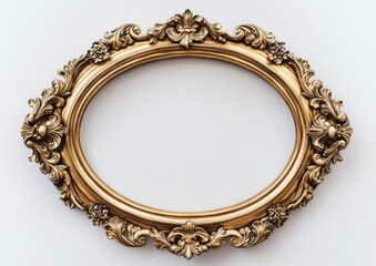 Oval frame oval antique vintage.